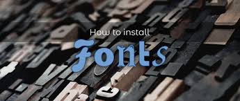 install fonts