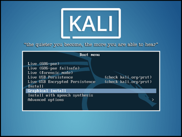  Install Kali Linux