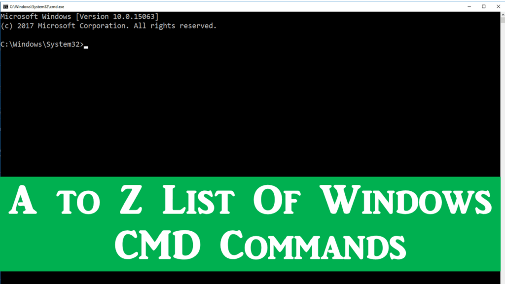 A To Z List Of Windows CMD Commands You Need To Know | CMD Commands